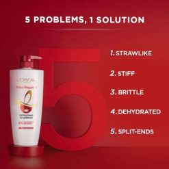 L'Oreal Paris Shampoo, For Damaged and Weak Hair, With Pro-Keratin + Ceramide, Total Repair 5, 1ltr 11 loreal paris shampoo for damaged and weak hair with pro keratin 1 3 L'Oreal Paris Shampoo, For Damaged and Weak Hair, With Pro-Keratin + Ceramide, Total Repair 5, 1ltr