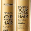 luxliss protects your amazing hair keratin system daily care shampoo 250ml 1 Luxliss Protects Your Amazing Hair Keratin System Daily Care Shampoo - 250ml and Conditioner - 200 ML