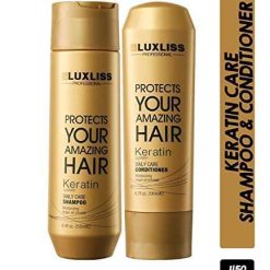 Luxliss Protects Your Amazing Hair Keratin System Daily Care Shampoo - 250ml and Conditioner - 200 ML 8 luxliss protects your amazing hair keratin system daily care shampoo 250ml 2 Luxliss Protects Your Amazing Hair Keratin System Daily Care Shampoo - 250ml and Conditioner - 200 ML
