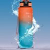 Motivational Sipper Water Bottle with Time Marker, Orange Mint, 1 Liter 2 market99 motivational sipper water bottle with time marker orange mint 1 liter Motivational Sipper Water Bottle with Time Marker, Orange Mint, 1 Liter