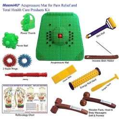 Maxmi4U Acupressure Mat/Powermat 2000 with Pyramids, Magnets and Thai Foot Massage Stick and Total Health Care Acupressure Products (Green) 10 maxmi4u acupressure mat powermat 2000 with pyramids magnets and thai foot 1 Maxmi4U Acupressure Mat/Powermat 2000 with Pyramids, Magnets and Thai Foot Massage Stick and Total Health Care Acupressure Products (Green)