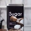 Metal Sugar Jar - Black, 2050Ml