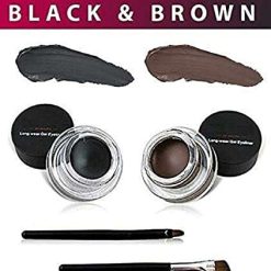 music flower gel eyeliner black 01 brown 01 glossy finish 6g 1 Music Flower Gel Eyeliner, Black 01, Brown 01, Glossy Finish 6g