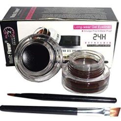music flower gel eyeliner black 01 brown 01 glossy finish 6g 2 Music Flower Gel Eyeliner, Black 01, Brown 01, Glossy Finish 6g