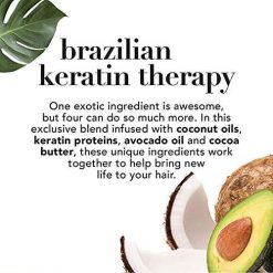 ogx ever straightening brazilian keratin smooth shampoo conditioner combo 1 3 OGX Ever Straightening Brazilian Keratin Smooth Shampoo + Conditioner Combo | Coconut Oil, Keratin Proteins, Avocado Oil & CocoaButter, For all...