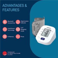 Omron HEM 7140T1 Bluetooth Digital Blood Pressure Monitor with Cuff Wrapping Guide, Hypertension Indicator & Intellisense Technology For Most... 11 omron hem 7140t1 bluetooth digital blood pressure monitor with cuff wrapping 3 Omron HEM 7140T1 Bluetooth Digital Blood Pressure Monitor with Cuff Wrapping Guide, Hypertension Indicator & Intellisense Technology For Most...