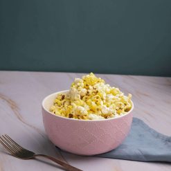 pink ceramic bowl 580ml fish scale 1 Pink Ceramic Bowl - 580Ml, Fish Scale