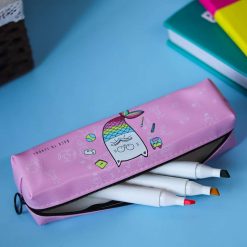Pink Pencil Pouch - Fish Print 5 pink pencil pouch fish print 1 Pink Pencil Pouch - Fish Print