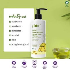 Plum Olive and Plant Keratin Shampoo for Dry, Damaged Hair, with Olive Oil, Plant Keratin, Macadamia Oil I Plant Keratin Shampoo For Women & Men |... 10 plum olive and plant keratin shampoo for dry damaged hair with olive oil 1 3 Plum Olive and Plant Keratin Shampoo for Dry, Damaged Hair, with Olive Oil, Plant Keratin, Macadamia Oil I Plant Keratin Shampoo For Women & Men |...