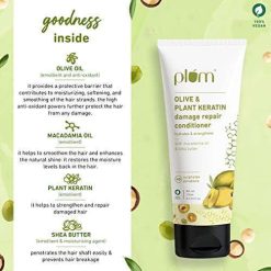Plum Olive & Plant Keratin Damage Repair Conditioner I Contains Olive Oil, Plant Kertain, Macadamia Oil & Shea Butter | Sulphate-Free I... 11 plum olive plant keratin damage repair conditioner i contains olive oil 1 2 Plum Olive & Plant Keratin Damage Repair Conditioner I Contains Olive Oil, Plant Kertain, Macadamia Oil & Shea Butter | Sulphate-Free I...
