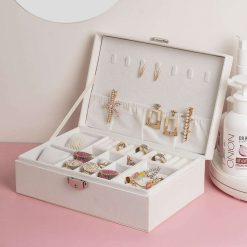 premium off white jewelry storage organizer 1 Premium Off White Jewelry Storage Organizer