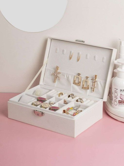 Premium Off White Jewelry Storage Organizer