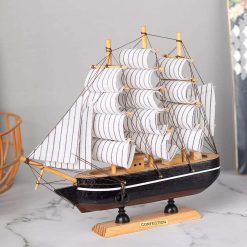 sailing boat decorative showpiece black 1 Sailing Boat Decorative Showpiece - Black