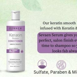 sevaen keratin smooth shampoo with keratin smooth conditioner 2 items in the 1 SEVAEN Keratin Smooth Shampoo With Keratin Smooth Conditioner (2 Items in the set), 250 ml