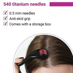 Sotrue Derma Roller For Hair Growth 0.5 mm with 540 Titanium Needles | Repairs Damaged Hair, Activates Hair Follicles | For Hair Fall & Hair... 11 sotrue derma roller for hair growth 05 mm with 540 titanium needles 1 2 Sotrue Derma Roller For Hair Growth 0.5 mm with 540 Titanium Needles | Repairs Damaged Hair, Activates Hair Follicles | For Hair Fall & Hair...