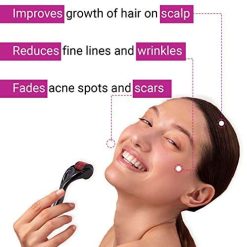 Sotrue Derma Roller For Hair Growth 0.5 mm with 540 Titanium Needles | Repairs Damaged Hair, Activates Hair Follicles | For Hair Fall & Hair... 14 sotrue derma roller for hair growth 05 mm with 540 titanium needles 1 5 Sotrue Derma Roller For Hair Growth 0.5 mm with 540 Titanium Needles | Repairs Damaged Hair, Activates Hair Follicles | For Hair Fall & Hair...