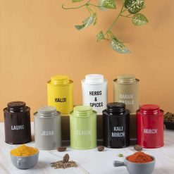 spice jar set of 8 each 250 ml 1 Spice Jar Set Of 8 (Each 250 Ml)