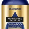 St.Botanica Pro Keratin & Argan Shampoo 300ml with Pro Keratin & Argan Oil that Smoothens and Hydrates Dry & Frizzy Hair | Protects coloured hair |...