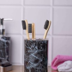 stylish tooth brush holder black 1 Stylish Tooth Brush Holder - Black