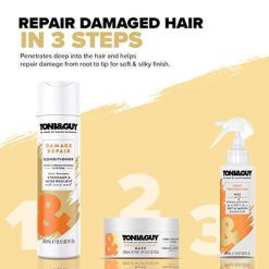 toni guy damage repair hair mask with keratin actives for dry damaged 1 6 Toni&Guy Damage Repair Hair Mask with Keratin Actives for Dry, Damaged & Frizzy Hair, Intense Nourishing & Repair Formula for Soft & Shiny Hair,...