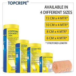 top crepe cotton crepe bandage width 10 cm x 4 m stretch length 4 Top Crepe Cotton Crepe Bandage (Width 10 Cm X 4 M Stretch Length)
