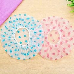 tricster shower cap set of 6 for women reusable waterproof elastic eva 4 TRICSTER Shower Cap Set of 6 for Women, Reusable Waterproof Elastic Eva Free-Size Bathroom Shower Caps - For Homes, Spas, Salons, Hair Treatment,...