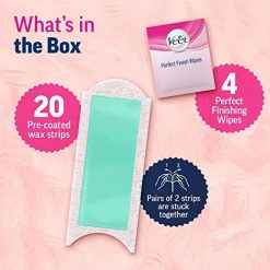 veet professional waxing strips kit for dry skin 20 strips gel wax hair 5 Veet Professional Waxing Strips Kit for Dry Skin, 20 Strips | Gel Wax Hair Removal for Women | Up to 28 Days of Smoothness | No Wax Heater or Wax...