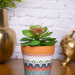 von casa aloevera artificial potted plant mandala style 1 VON CASA Aloevera Artificial Potted Plant - Mandala Style