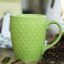 von casa ceramic coffee mug 320 ml green 1 VON CASA Ceramic Coffee Mug - 320 Ml, Green