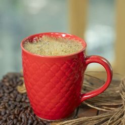 von casa ceramic coffee mug 320 ml red 1 VON CASA Ceramic Coffee Mug - 320 Ml, Red