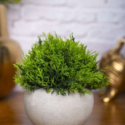 von casa green artificial potted plant stone finish 1 VON CASA Green Artificial Potted Plant - Stone Finish
