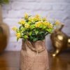 VON CASA Yellow Artificial Potted Plant - Knitted 2 von casa yellow artificial potted plant knitted VON CASA Yellow Artificial Potted Plant - Knitted