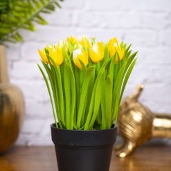 VON CASA Yellow Lily Artificial Potted Plant 5 von casa yellow lily artificial potted plant 1 VON CASA Yellow Lily Artificial Potted Plant