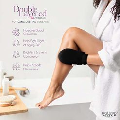WBC WORLDBEAUTYCARE WBC Body Exfoliating Glove - Pure Viscose Fibre, Double-Layered Exfoliating Body Glove for Dead Skin, Tan Removal for Face and... 9 wbc worldbeautycare wbc body exfoliating glove pure viscose fibre 1 1 WBC WORLDBEAUTYCARE WBC Body Exfoliating Glove - Pure Viscose Fibre, Double-Layered Exfoliating Body Glove for Dead Skin, Tan Removal for Face and...