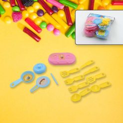 4380 Plastic Portable Cooking Kitchen Play Set Play Kitchen Set Toy with Basket, Knife & Various Types of Kitchen Play toy Set Cooking Play Set...