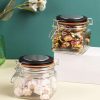 glass jar with airtight lid pack of 2 pcs each 600 ml Glass Jar With Airtight Lid Pack Of 2 Pcs - (Each 600 Ml)