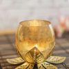 golden lotus tea light holder Golden Lotus Tea Light Holder