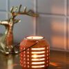 Hanging Tealight Candle Holder - Orange