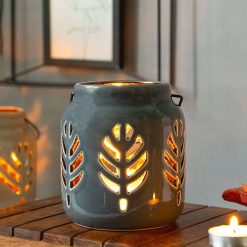 Hanging Tealight Holder - Ceramic & Black 5 hanging tealight holder ceramic black 1 Hanging Tealight Holder - Ceramic & Black