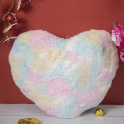 Large Rainbow Heart Cushion