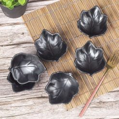 Black Melamine Chutney Bowls, Each 30mL, Set Of 6 Pcs