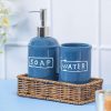 Blue Ceramic Bathroom, Pack Of 3 2 market99 blue ceramic bathroom pack of 3 Blue Ceramic Bathroom, Pack Of 3