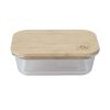 Borosillicate Glass Food Storage Container With Bamboo Lid - 1004mL 1 market99 borosillicate glass food storage container with bamboo lid 1004ml Borosillicate Glass Food Storage Container With Bamboo Lid - 1004mL
