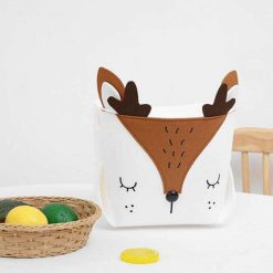 Canvas Basket Organizer With Handle