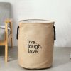 market99 canvas laundry storage basket 80 litre Canvas Laundry Storage Basket - 80 Litre