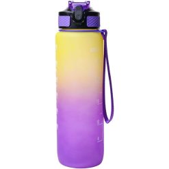 Motivational Sipper Water Bottle with Time & Level Marker, Yellow Purple, 1 Liter 5 market99 motivational sipper water bottle with time level marker yellow 1 Motivational Sipper Water Bottle with Time & Level Marker, Yellow Purple, 1 Liter