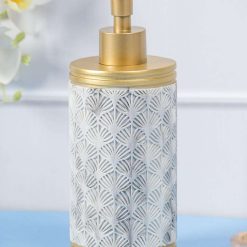 Polyresin Soap Dispenser with Golden Pump - 375 mL