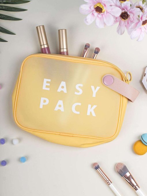 Square Plastic Travel Pouch