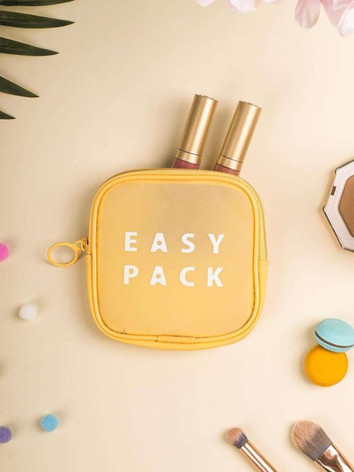 Square Plastic Travel Pouch - Easy Pack