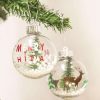 Reindeer Print - Christmas Hanging Ball Set Of 2 1 reindeer print christmas hanging ball set of 2 Reindeer Print - Christmas Hanging Ball Set Of 2